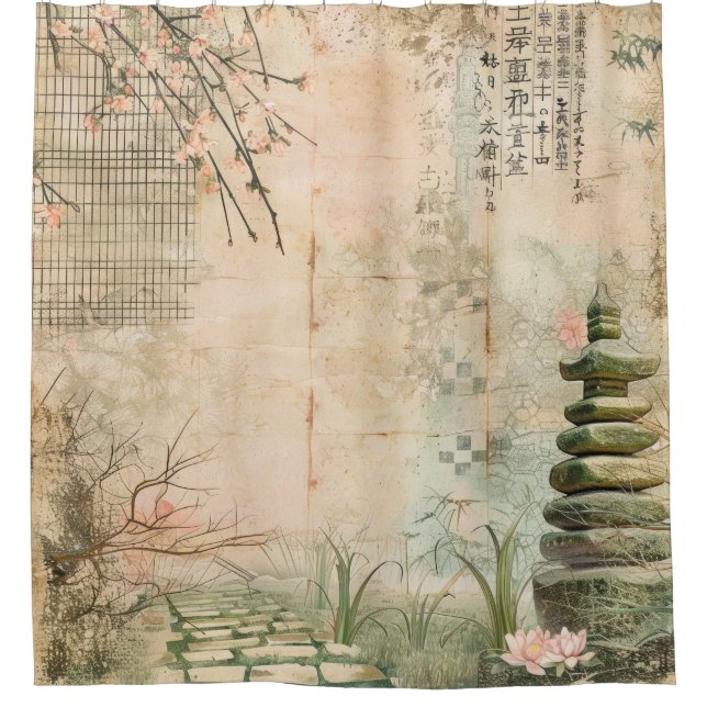 Cherry Blossom Garden Scene (2) (Front)