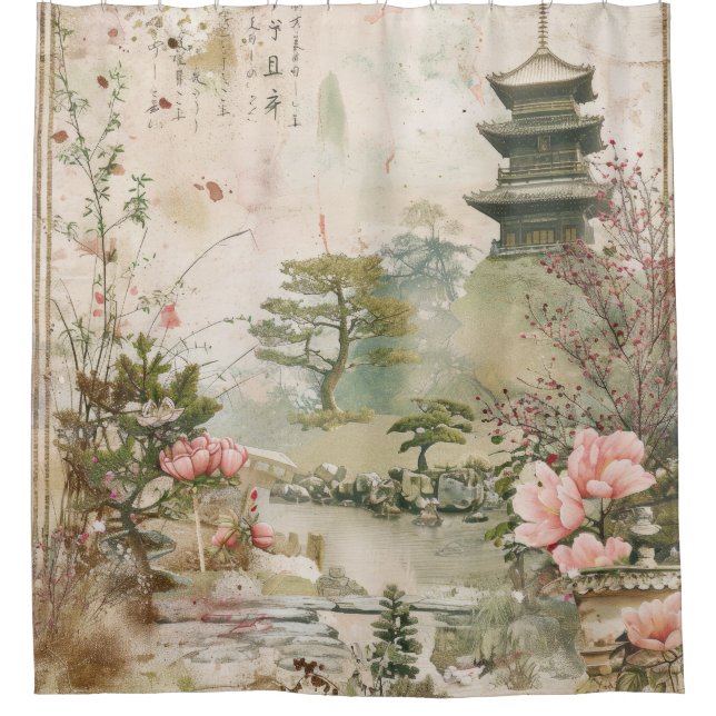 Cherry Blossom Garden Scene (3) (Front)