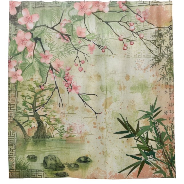 Cherry Blossom Garden Scene (5) (Front)