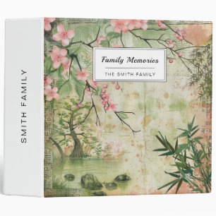 Cherry Blossom Garden Scene (5) Binder