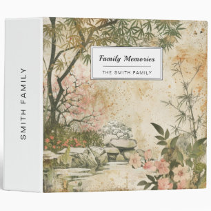 Cherry Blossom Garden Scene (8) Binder