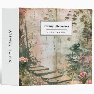 Cherry Blossom Garden Scene (9) Binder