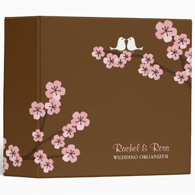Cherry Blossom Garden Wedding Binder (Front/Spine)
