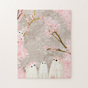 Cherry Blossom Ghosts Jigsaw Puzzle