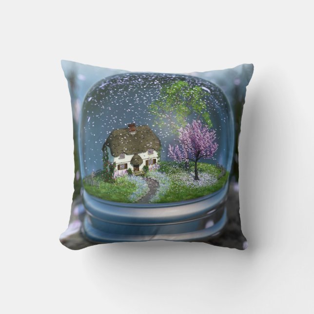 Cherry Blossom Globe Coussin (Recto)
