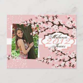 Cherry Blossom Grad Announcement & Invitation 2012