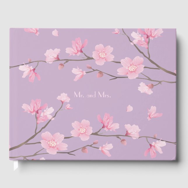 Cherry Blossom Guest Book (Front)