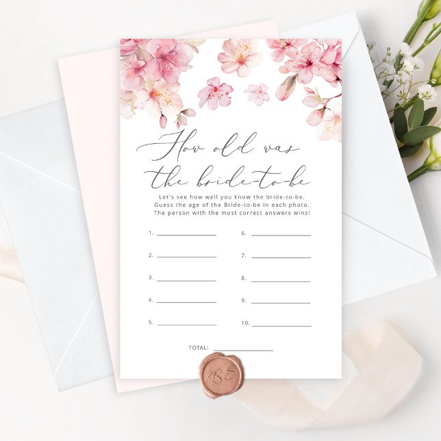 Cherry blossom How old was the bride to be game (Creator Uploaded)