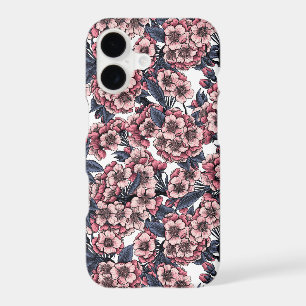 Cherry blossom in pink and blue