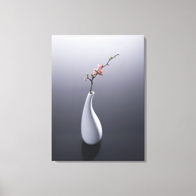 Cherry blossom in vase canvas print (Front)