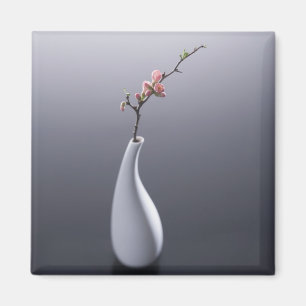 Cherry blossom in vase magnet