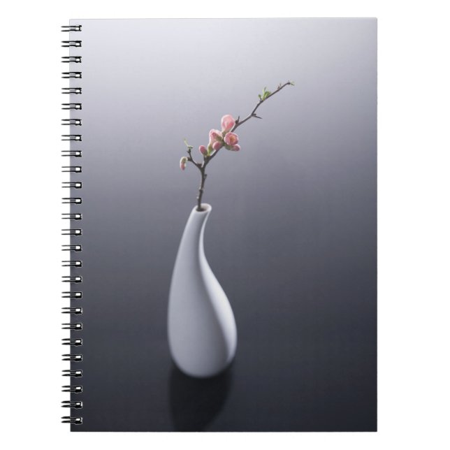 Cherry blossom in vase notebook (Front)