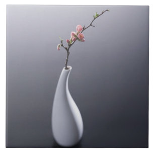 Cherry blossom in vase tile