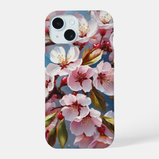 Cherry blossom iPhone 15 case