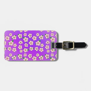 Cherry Blossom Japanese Pink Travel Flowers Cute Luggage Tag