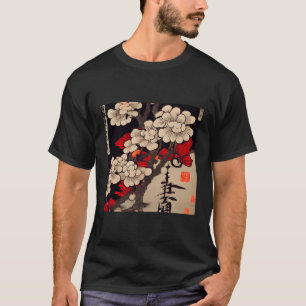 Cherry Blossom Japanese Print T-Shirt
