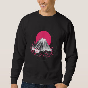 Cherry Blossom Japanese Sun Flag Sakura Tree Lands Sweatshirt