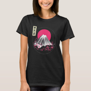 Cherry Blossom Japanese Sun Flag Sakura Tree Lands T-Shirt