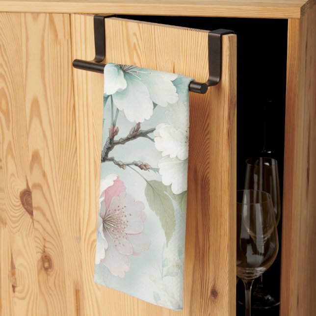 Cherry Blossom Kitchen Towel (Thirds Fold)