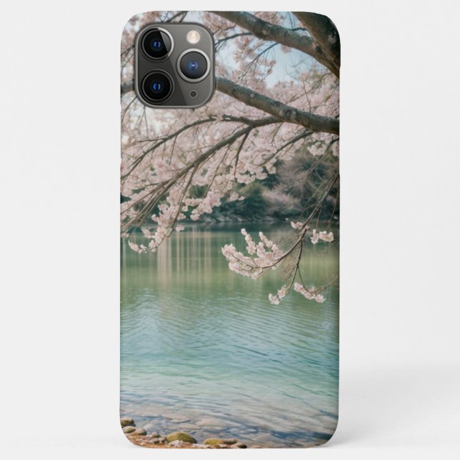 cherry blossom lake Case-Mate iPhone case (Back)