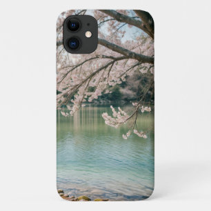 cherry blossom lake iPhone 11 case