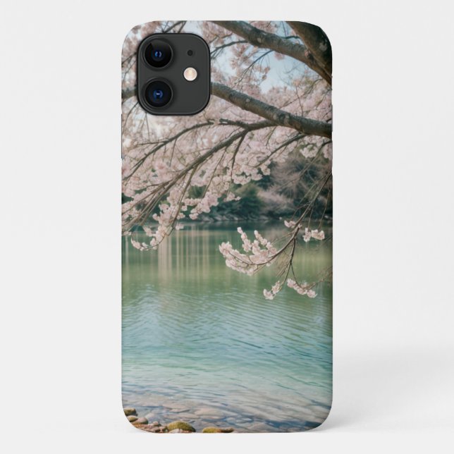 cherry blossom lake Case-Mate iPhone case (Back)