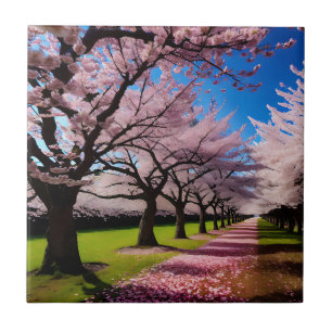 Cherry Blossom Lane, Ceramic Tile