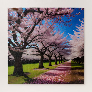 Cherry Blossom Lane, Jigsaw Puzzle