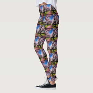 Cherry Blossom Lane, Ladies Leggings