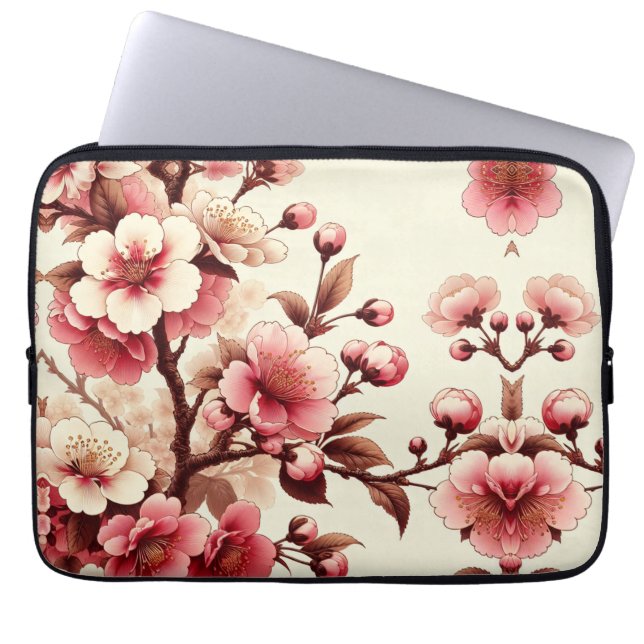 Cherry Blossom Laptop Sleeve (Front)
