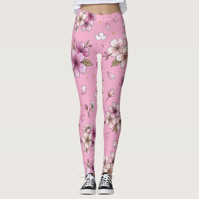 Cherry Blossom Leggings (Front)