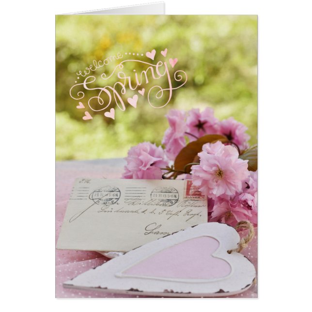 Cherry Blossom Loveletter Texte de printemps (Devant)