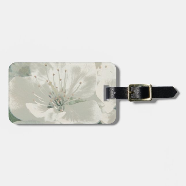 Cherry Blossom Luggage Tag (Front Horizontal)