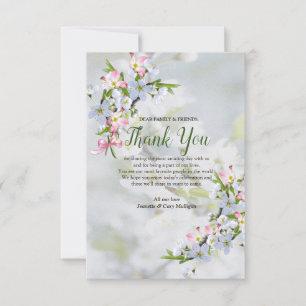 Cherry Blossom Merci Cartes