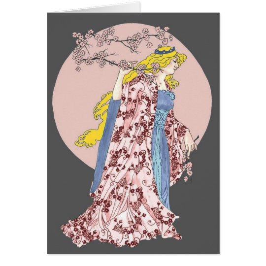 Cherry Blossom Moon Card