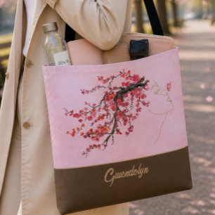 Cherry Blossom Mother Personalized Tote Bag