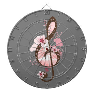 Cherry Blossom Music Dartboard