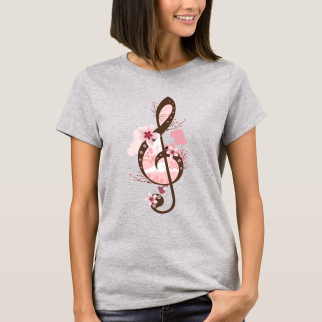 Cherry Blossom Music T-Shirt (Front)