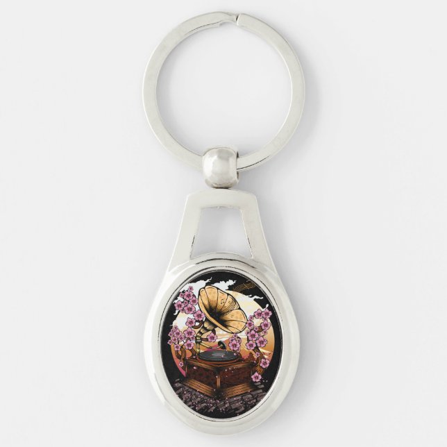 Cherry Blossom Musical Keychain (Front)