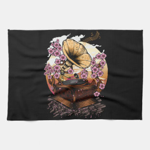 Cherry Blossom Musical Kitchen Towel