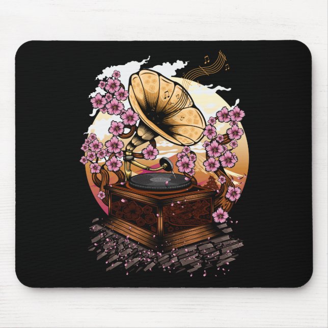Cherry Blossom Musical Mouse Pad (Front)