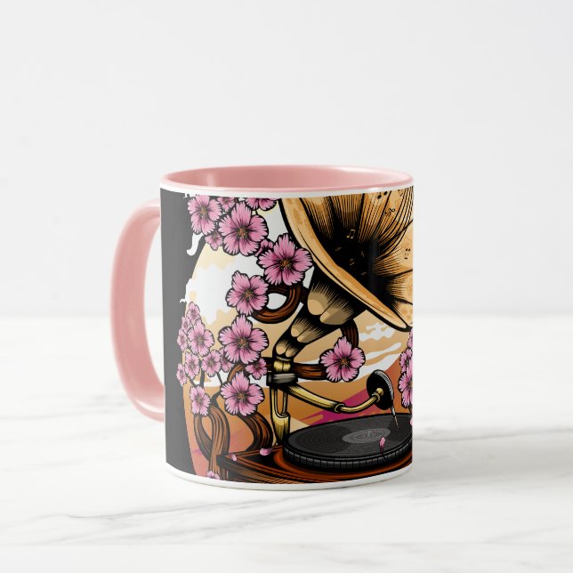 Cherry Blossom Musical Mug (Front Left)