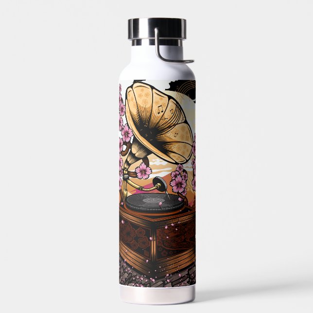 Cherry Blossom Musical Water Bottle (Left)