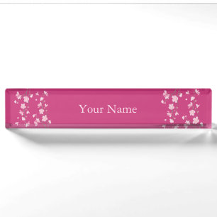 Cherry Blossom Nameplate