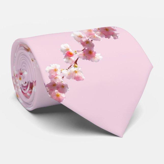 Cherry Blossom Neck Tie (Rolled)