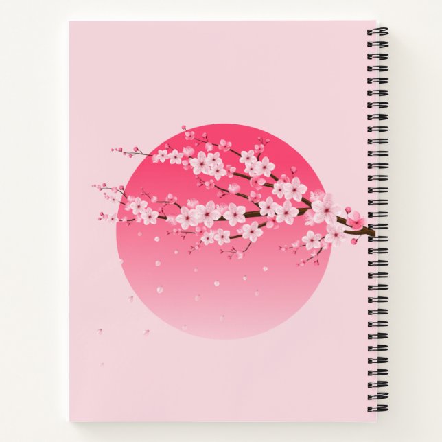 Cherry Blossom Notebook (Back)