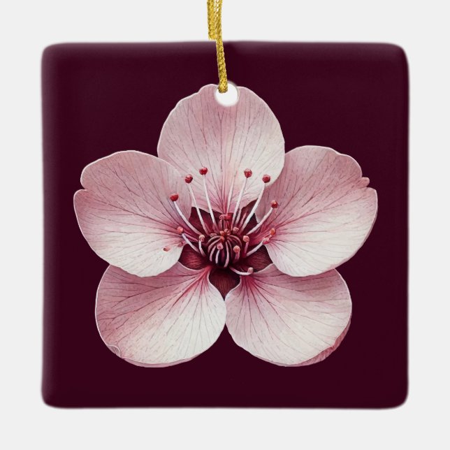 Cherry Blossom Ornament (Front)