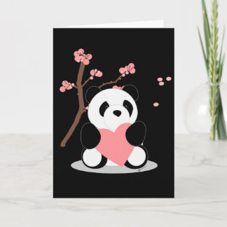 Cherry Blossom Panda Card