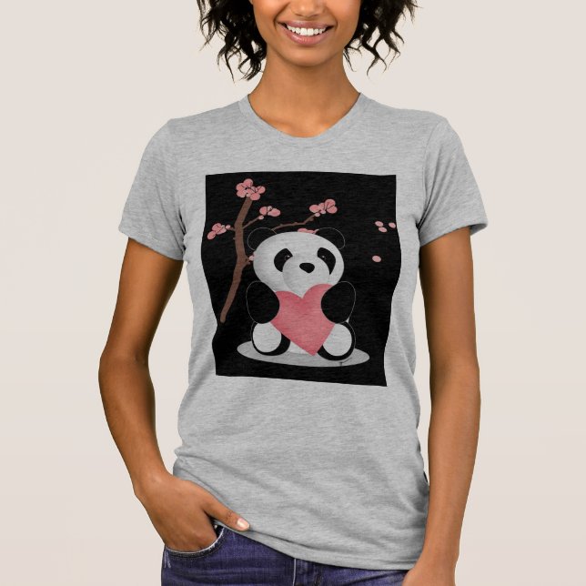 Cherry Blossom Panda T-Shirt (Front)