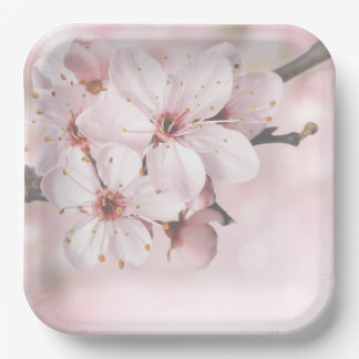 Cherry Blossom Paper Plates & Bowls